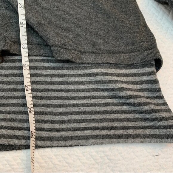 𝅺point Zero Grey V Neck Long Cardigan Size M - Picture 10 of 10